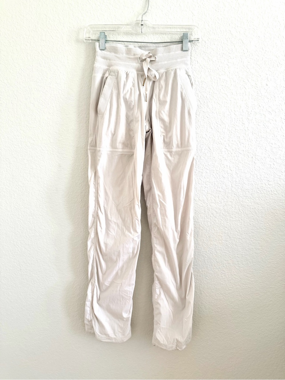 lululemon athletica Off-White Drawstring Lounge Pants